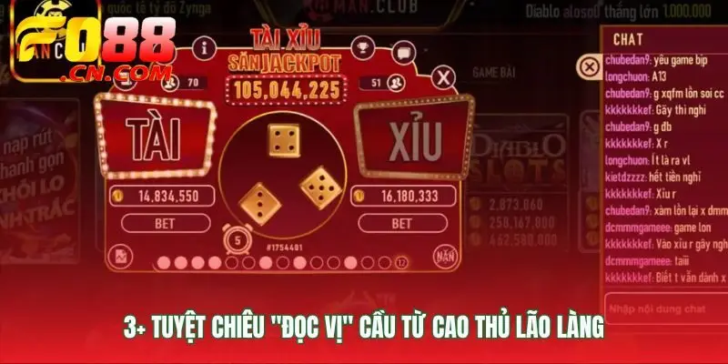 Chơi tài xỉu đọc vị lão luyện nhờ chuyên gia FO88