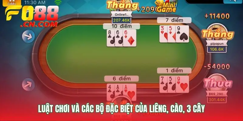 Các quy tắc cùng bộ bài đặc trưng